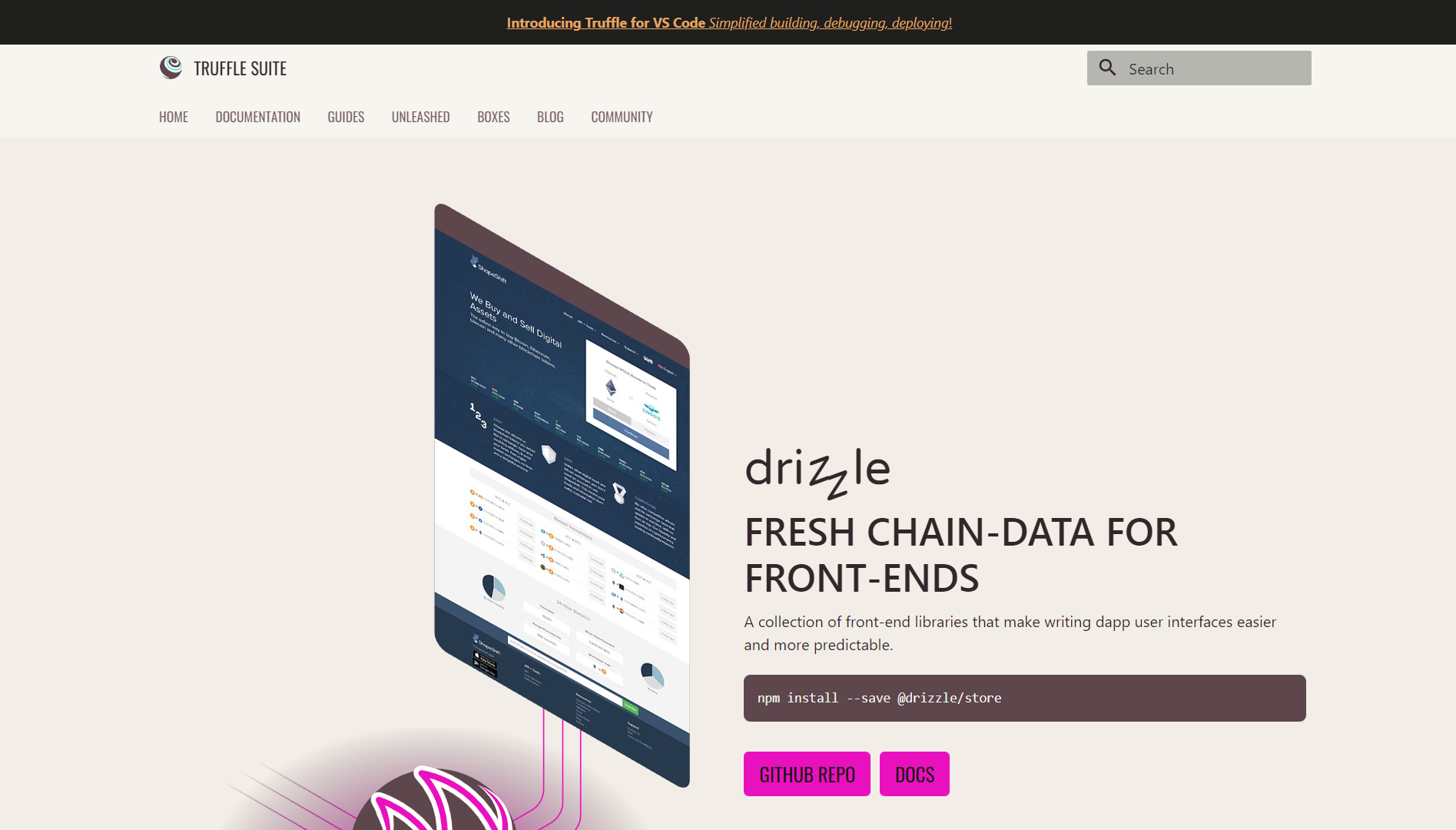 Drizzel landing page