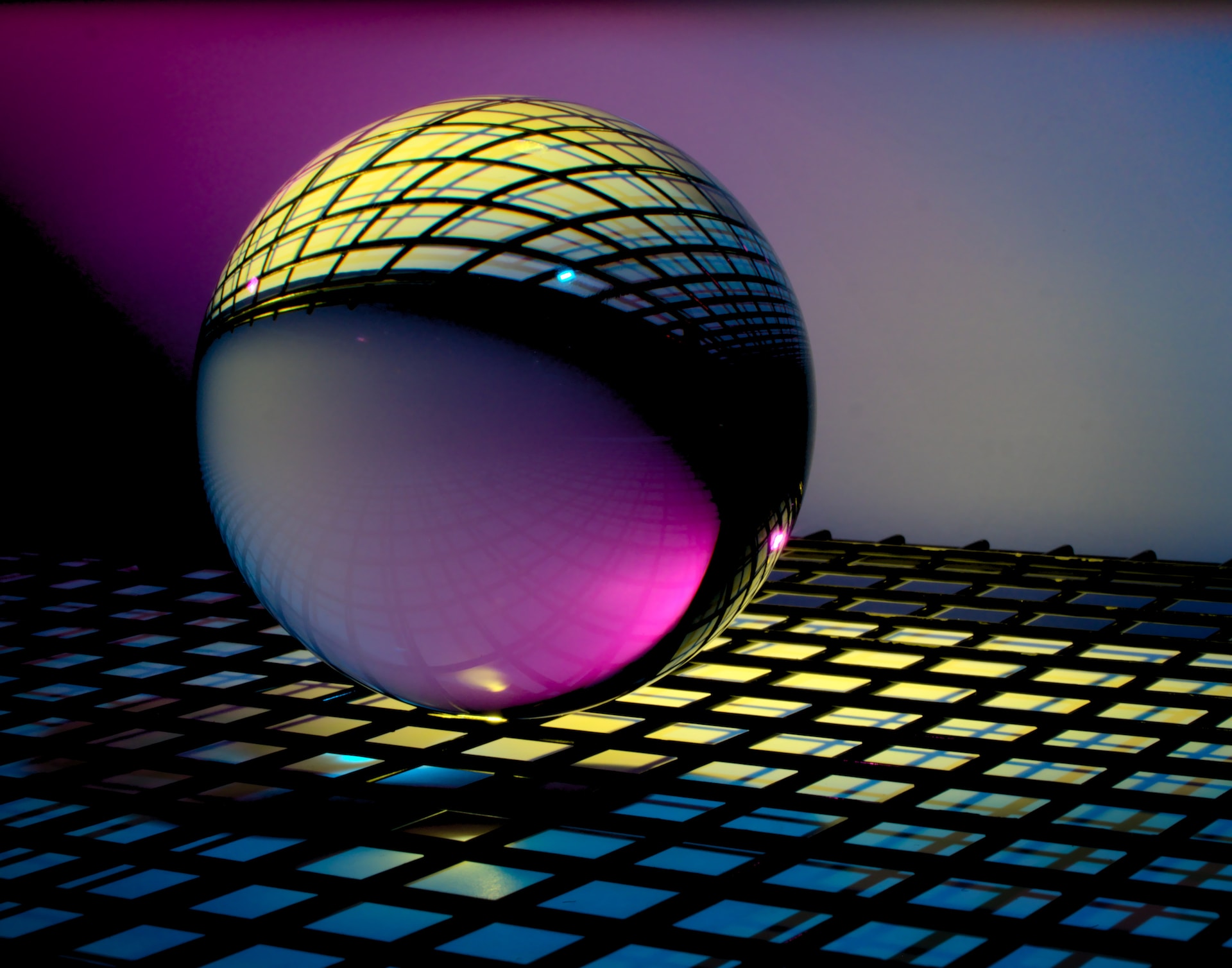 A glass ball depicting clarity